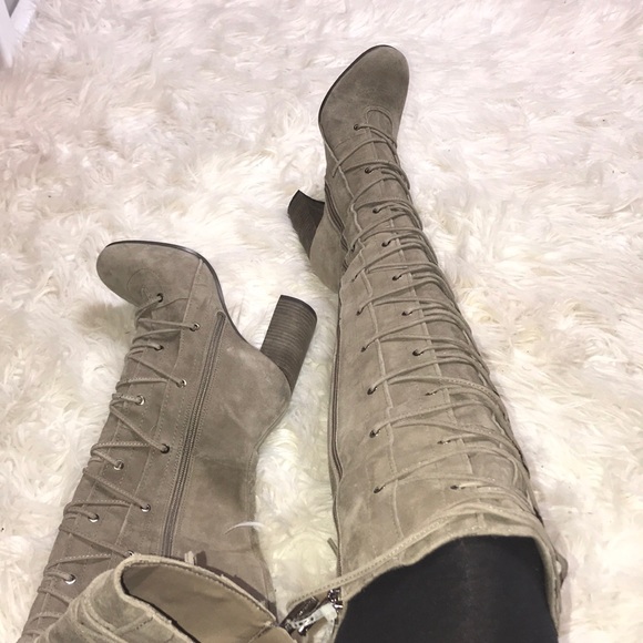 Vince Camuto Shoes - Taupe heel boots